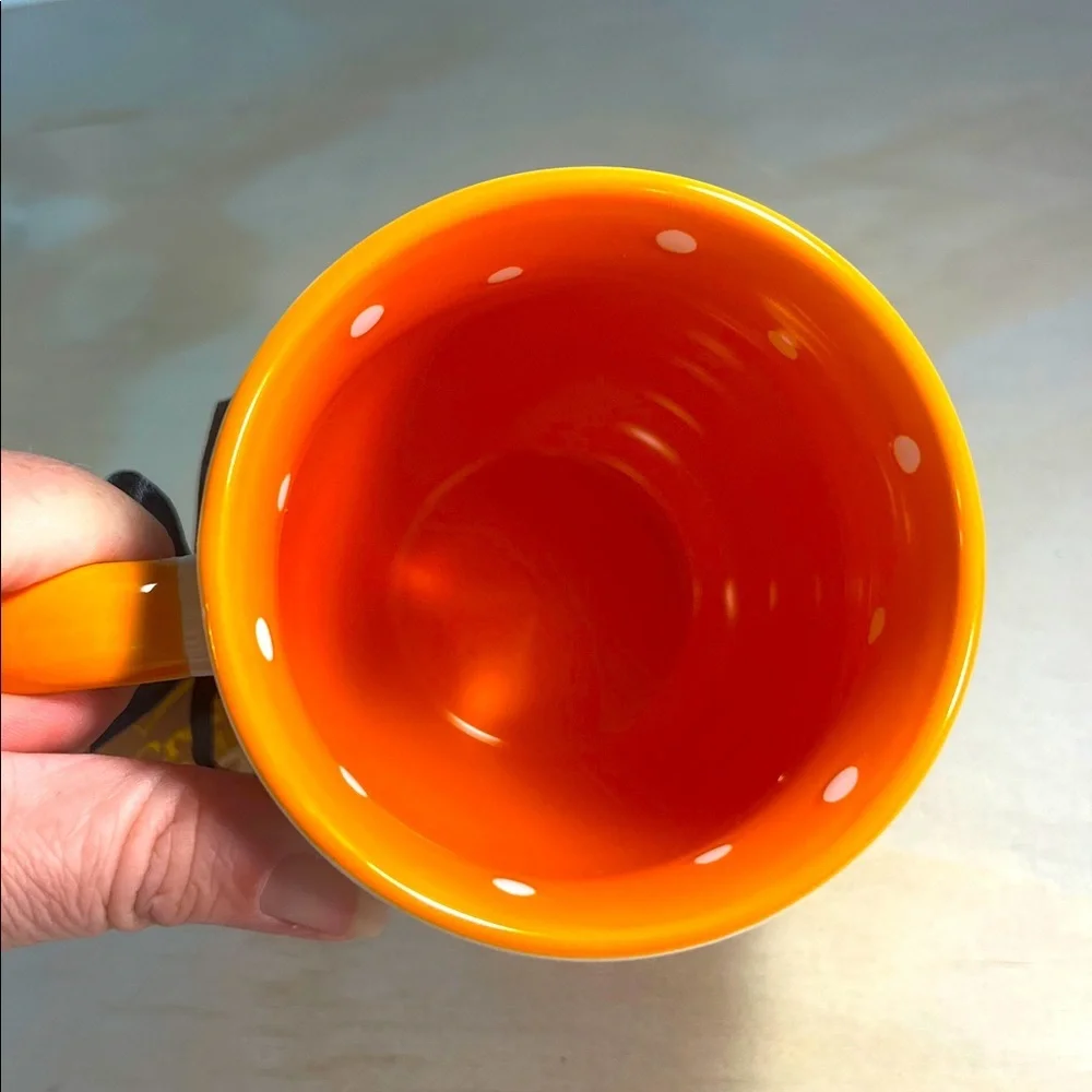 NWT Cute Teddy Bear Halloween Mug with Orange Handle @ 10 oz